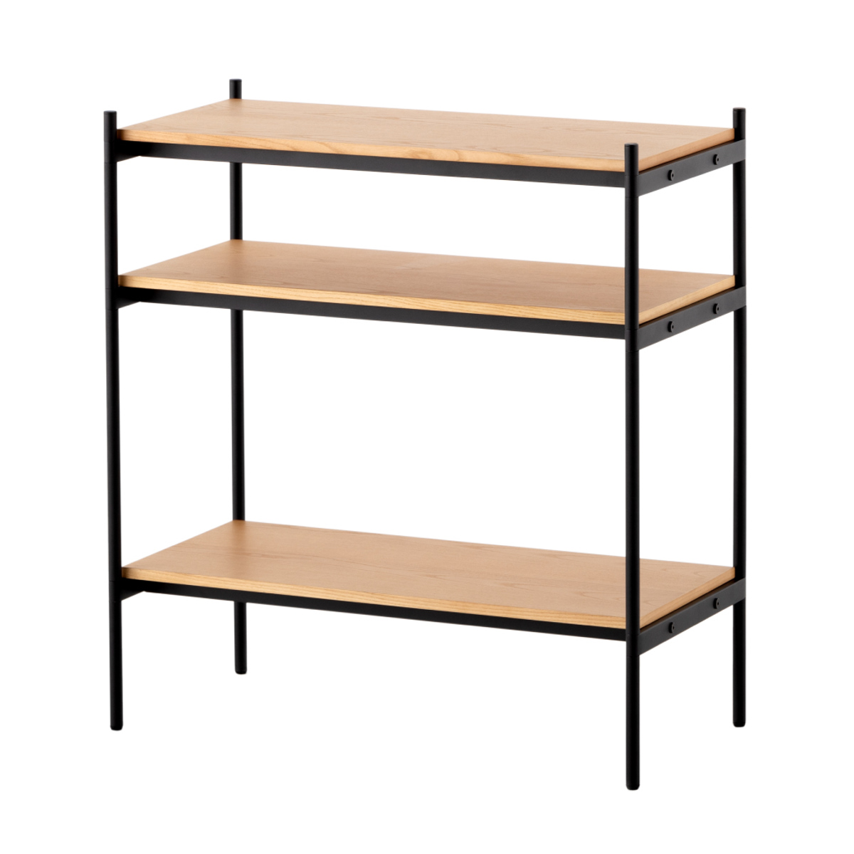 オープンラック 82×40cm 3段 350-SLセット シェルビングシステム ライクイット ( ラック 収納ラック 棚 収納棚 木板 木天板 ウッドシェルフ シェルフ 収納 組み換え 追加 組み合わせ 家具 アジャスター 付き 見せる収納 )