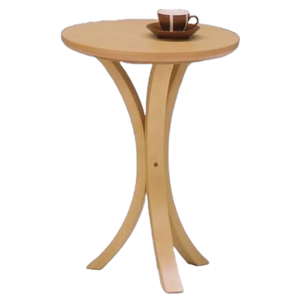 サイドテーブル 高さ54cm 天板円型 ヨーク ( テーブル ソファサイド ベッドサイド 机 ミニテーブル 木製 丸 リビング リビングテーブル コーヒーテーブル ソファテーブル おしゃれ ) 【ナチュラル】 ナチュラル
