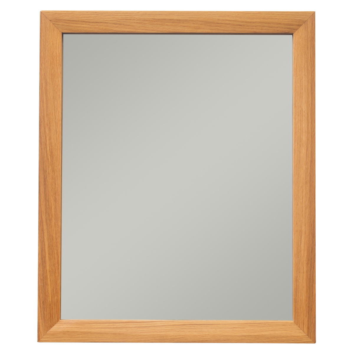 立てかけミラー 50×60cm フレア ( ミラー 鏡 ウォールミラー 立て掛け 天然木 木製フレーム 置き型 かがみ 玄関 四角 オーク無垢材 ナチュラル )