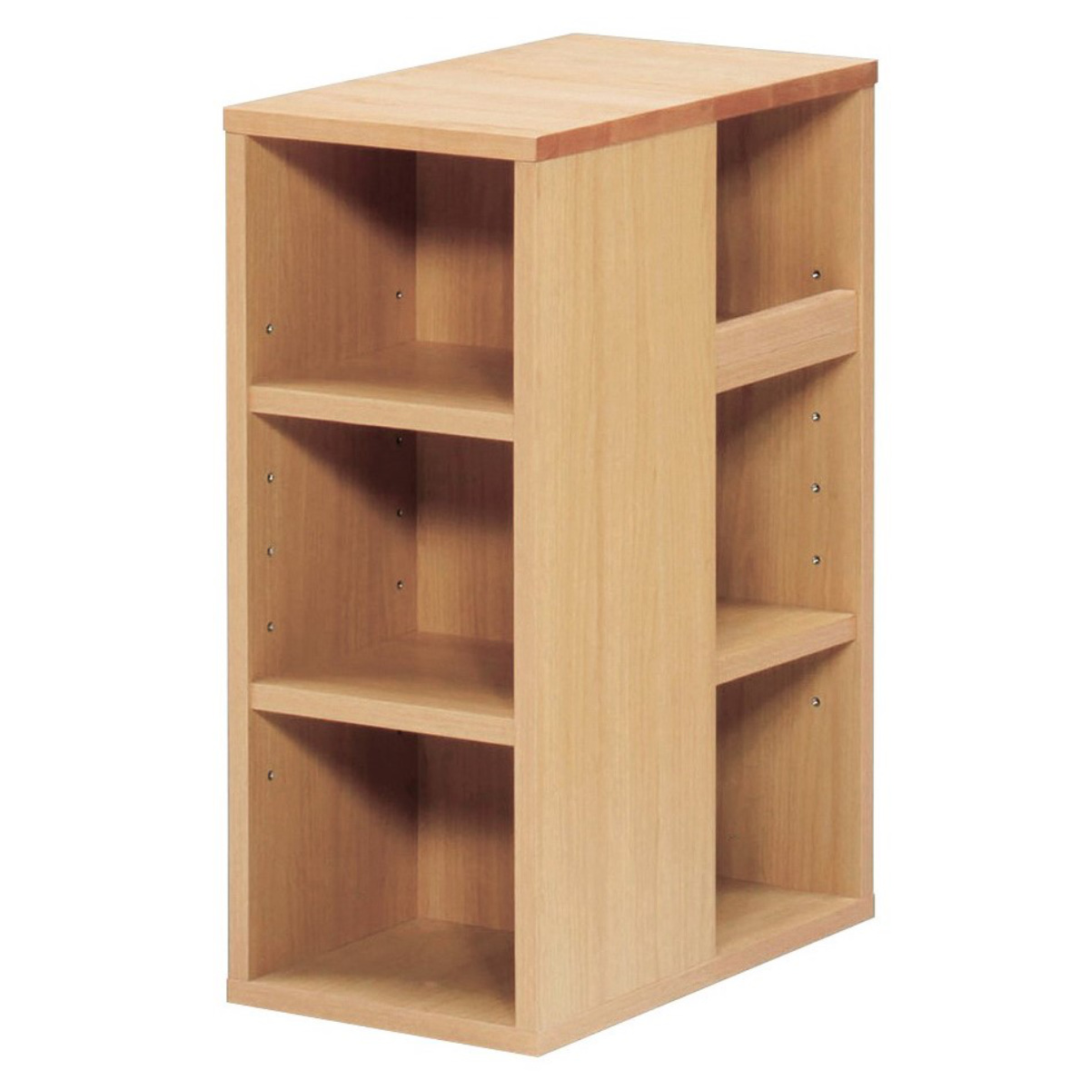 オープンラック 幅30cm シェルフ 学習机 トライA専用 ( ラック 棚 収納 木製 天然木 本棚 デスク横 スリム 木製ラック コンパクト マグネット対応 完成品 デスクサイドラック 整理 整頓 ウッドラック 学習教材 3方向 出し入れ )