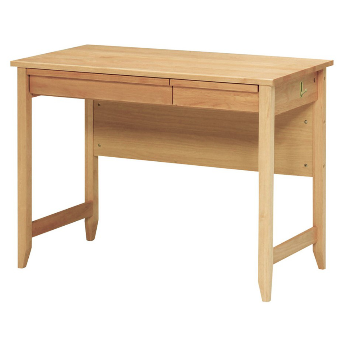学習机 幅100cm 引出し付 トライA ( デスク 学習デスク 机 勉強机 木製 天然木 引き出し A3 A4 シンプル 奥行50 コンパクト リビング学習 パソコンデスク ワークデスク リビングデスク 書斎 木製デスク シンプルデスク PCデスク )