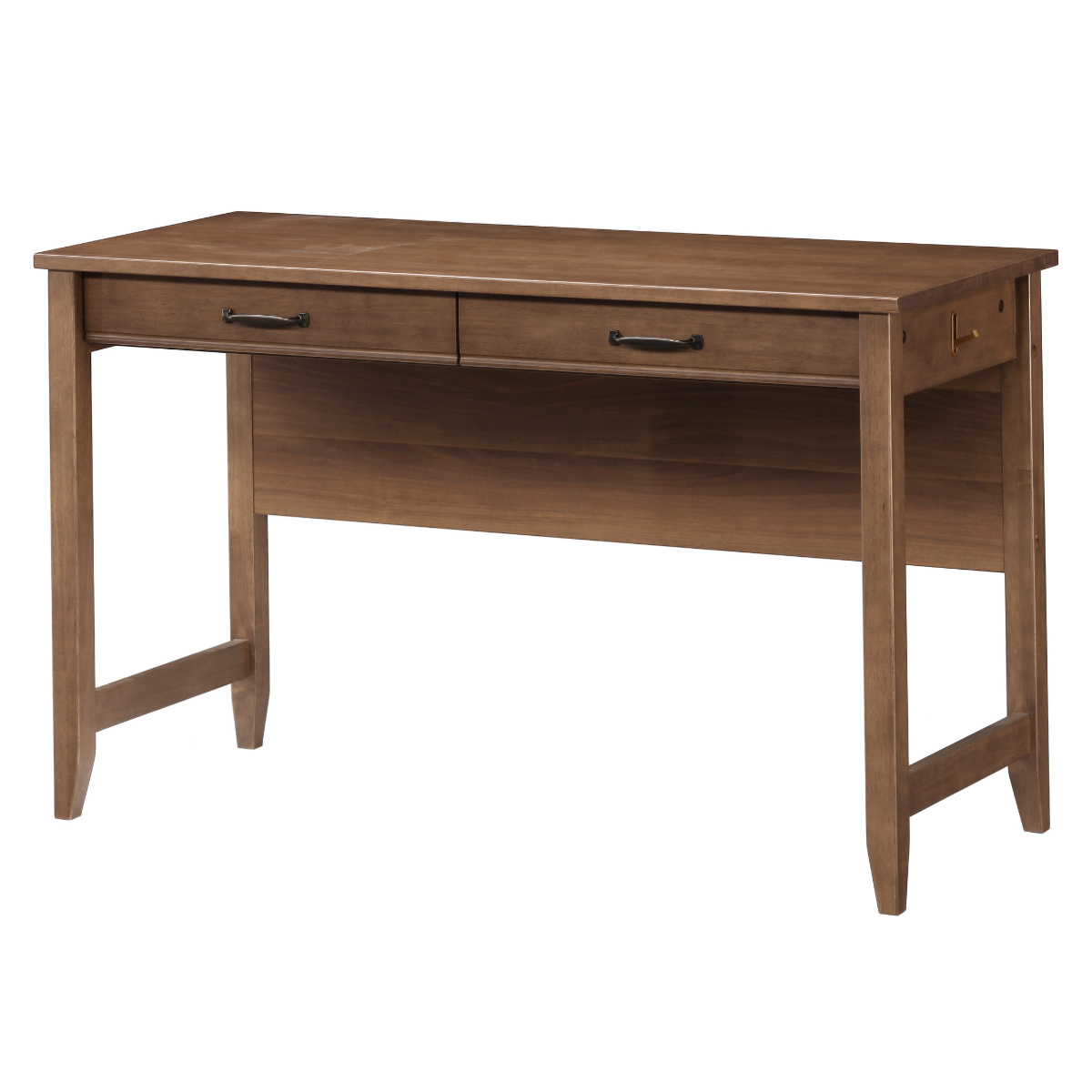 学習机 幅120cm 引出し付 トライR ( デスク 学習デスク 机 勉強机 木製 天然木 引き出し A3 リビング学習 パソコンデスク ワークデスク リビングデスク 書斎 木製デスク シンプルデスク PCデスク モダン )