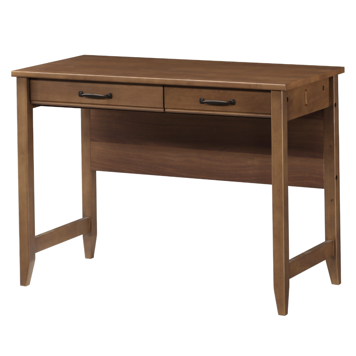 学習机 幅100cm 引出し付 トライR ( デスク 学習デスク 机 勉強机 木製 天然木 引き出し A3 A4 リビング学習 パソコンデスク ワークデスク リビングデスク 書斎 木製デスク シンプルデスク PCデスク モダン )