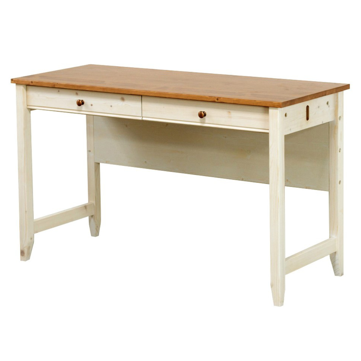 学習机 幅120cm 引出し付 トライP ( デスク 学習デスク 机 勉強机 木製 天然木 引き出し A3 リビング学習 パソコンデスク ワークデスク リビングデスク 書斎 木製デスク シンプルデスク PCデスク カントリー調 )