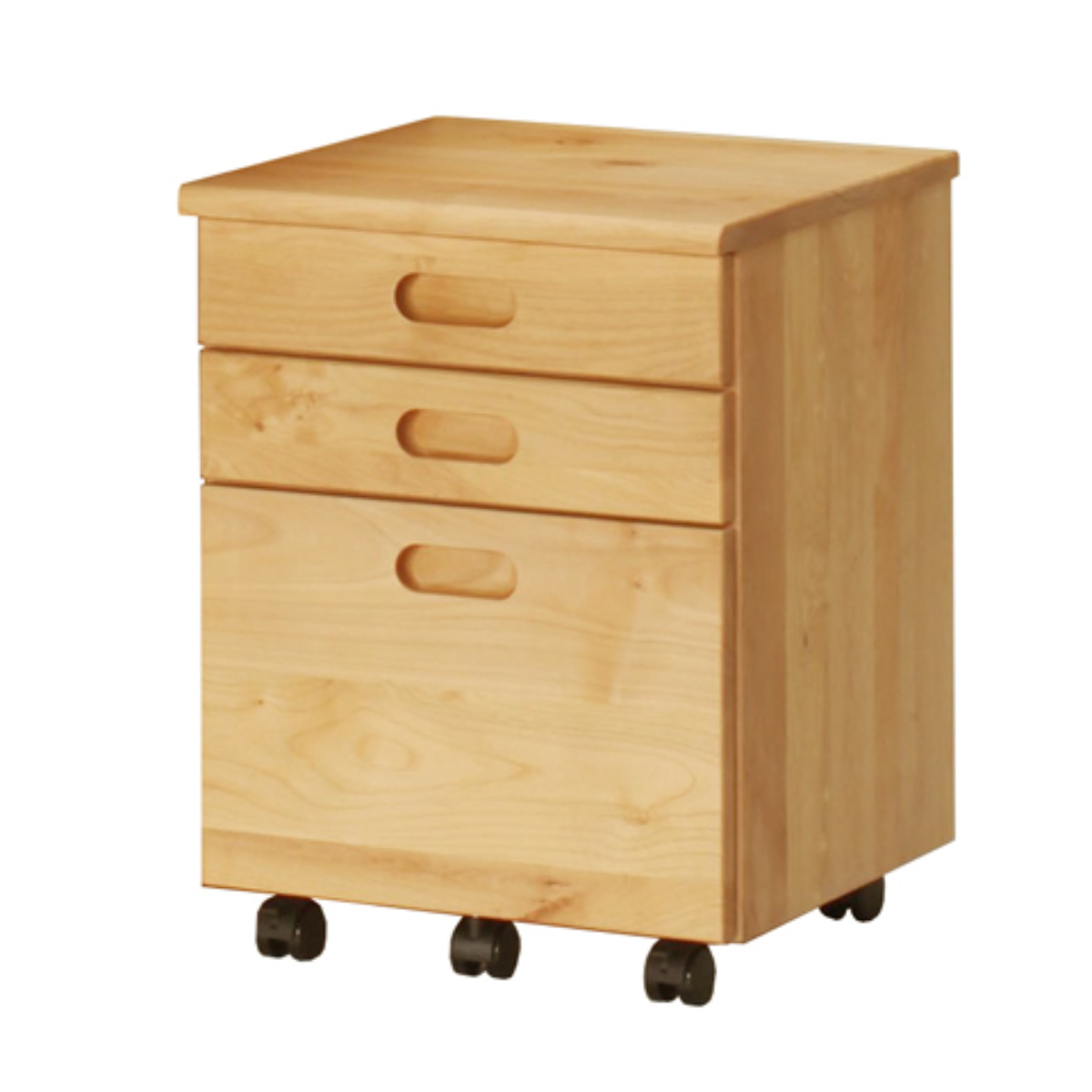 デスクワゴン キャスター付 3段 幅42cm フォレスト ( ワゴン サイドワゴン 引き出し 収納 デスク横 デスク下 サイドチェスト 脇机 キャビネット サイドキャビネット 書類 整理 整頓 ランドセル置き シンプル )