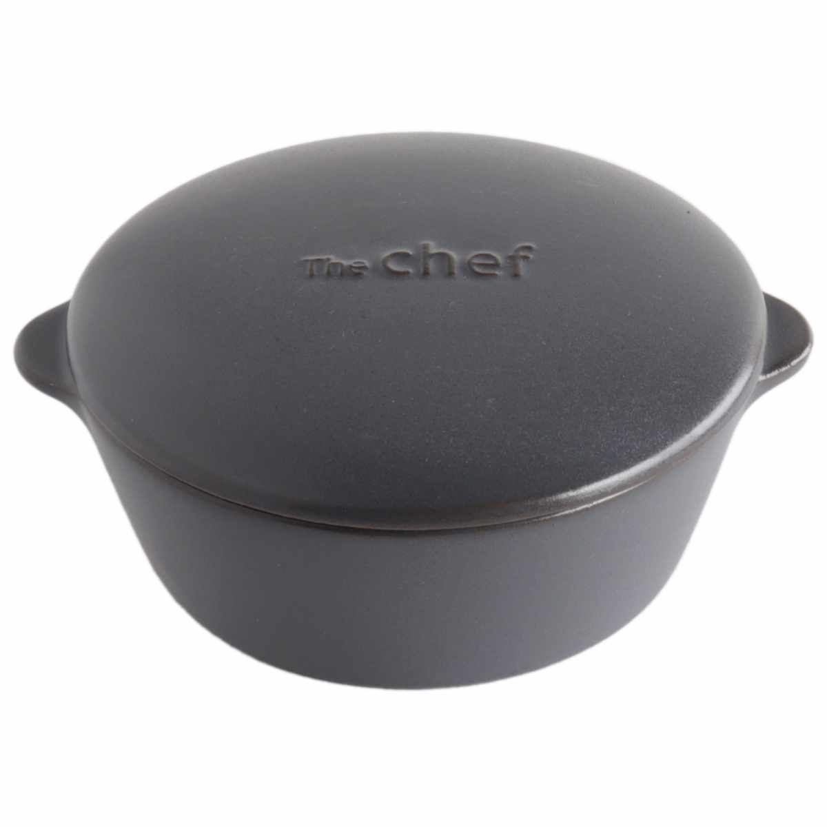 オーブンウェア ベイクポット ミニ SALIU ( フタ付き 日本製 ガス火専用 直火 グリル 電子レンジ オーブン 対応 OK おしゃれ かわいい 食器 器 うつわ 耐熱 陶器 グラタン皿 ) 【ダークグレー】 ダークグレー