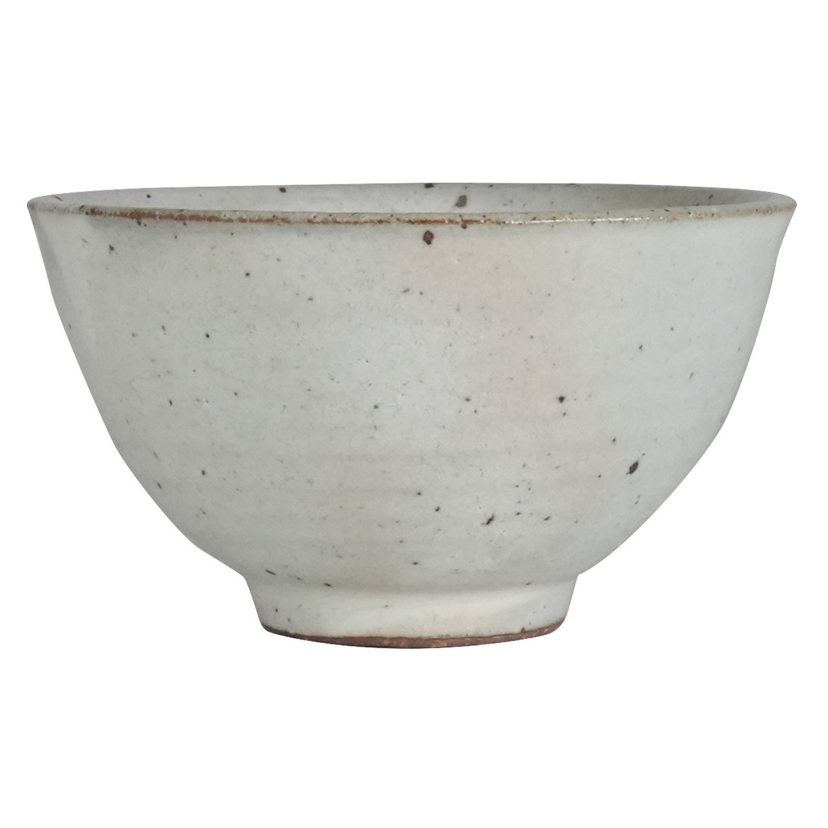 茶碗 SALIU 飯碗 小 ( 陶器 お茶碗 ごはん茶碗 日本製 食器 おしゃれ シンプル モダン 和モダン 粉引き 黒柿釉 ) 【粉引き】 粉引き