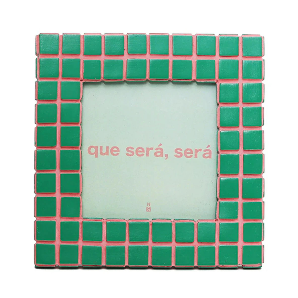 フォトフレーム MEX-03 スクエア セラミック ( 写真立て フォトスタンド おしゃれ タイル風 ましかく 置き型 壁掛け 正方形 写真フレーム 写真入れ インテリア 雑貨 フォト 写真 飾る 壁 ニッチ 玄関 トイレ 小物 ) 【グリーン】 グリーン