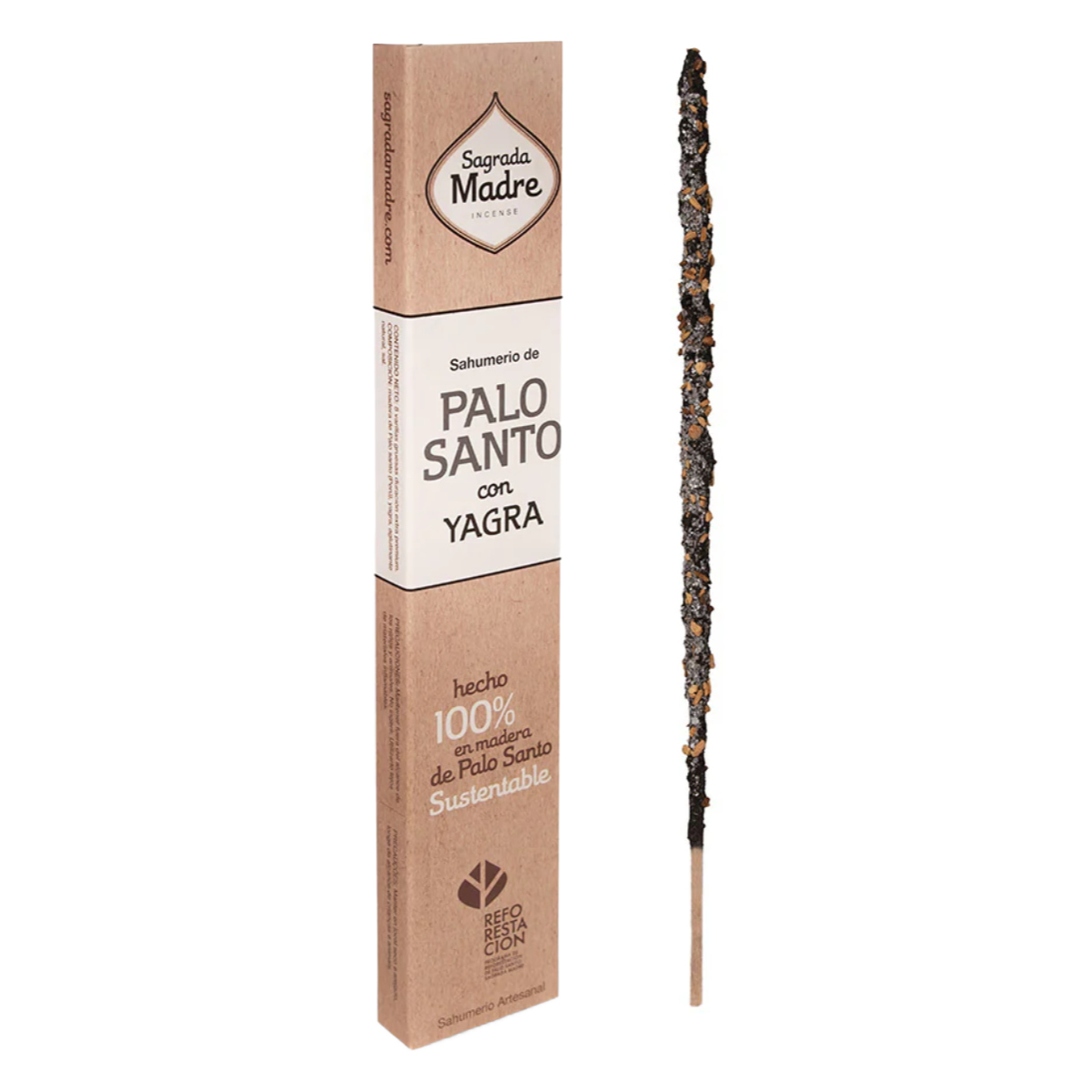 お香 サグラダマドレ INCENSE PALO SANTO 8本 ( パロサント インセンス スティック フレグランス 自然素材 香り 癒し スティック型 浄化 パロサントチップ 空間浄化 リラックス効果 リフレッシュ リラックス サステナブル ) 【ヤグラ】 ヤグラ