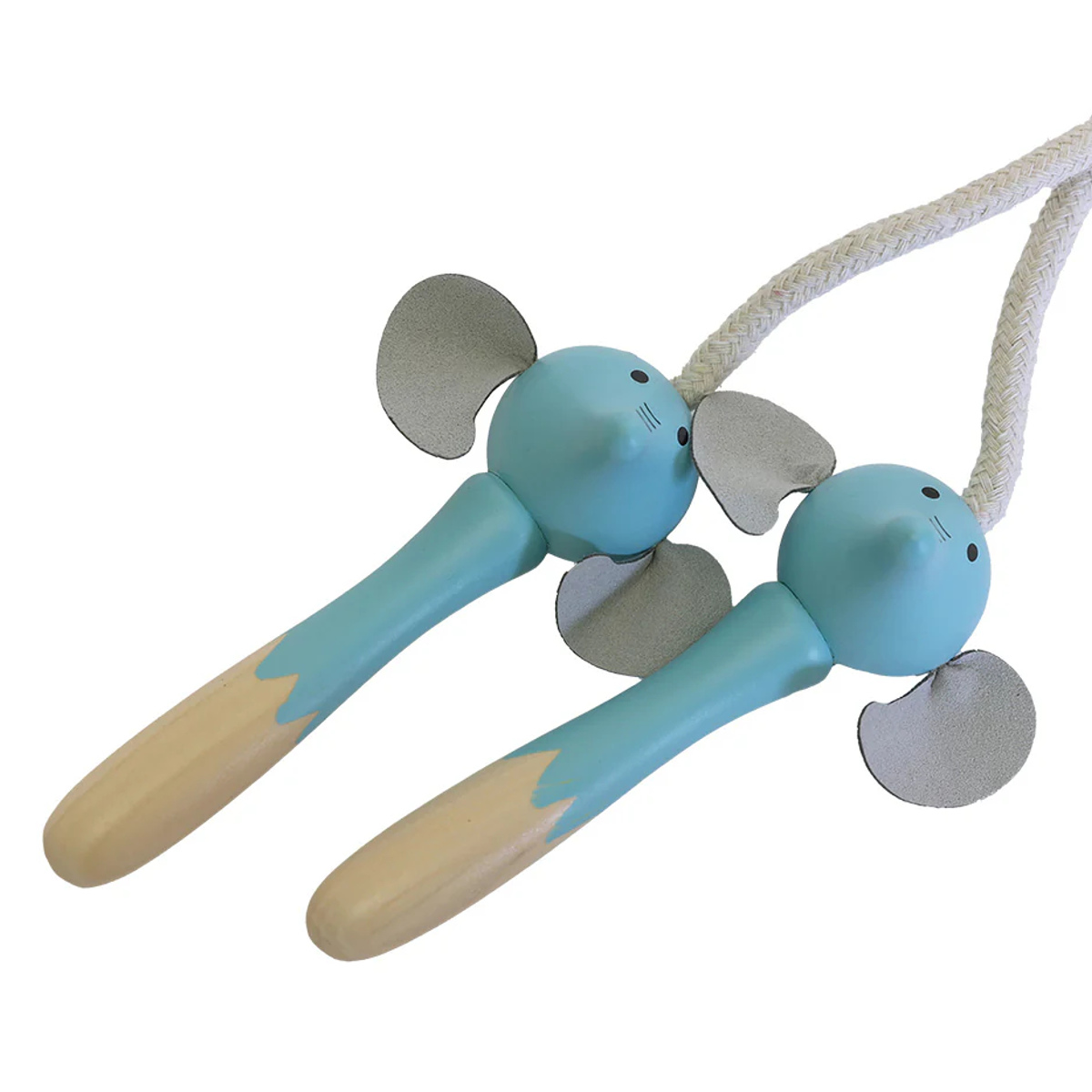 なわとび 子ども用 スキッピングロープ エレファント クロコ ライオン ( おもちゃ Adnil LAND 子供用 縄跳び ロープなわとび 木製 玩具 運動 子供 キッズ 幼児 男の子 女の子 外遊び 保育園 幼稚園 綿ロープ ) 【エレファント】 エレファント