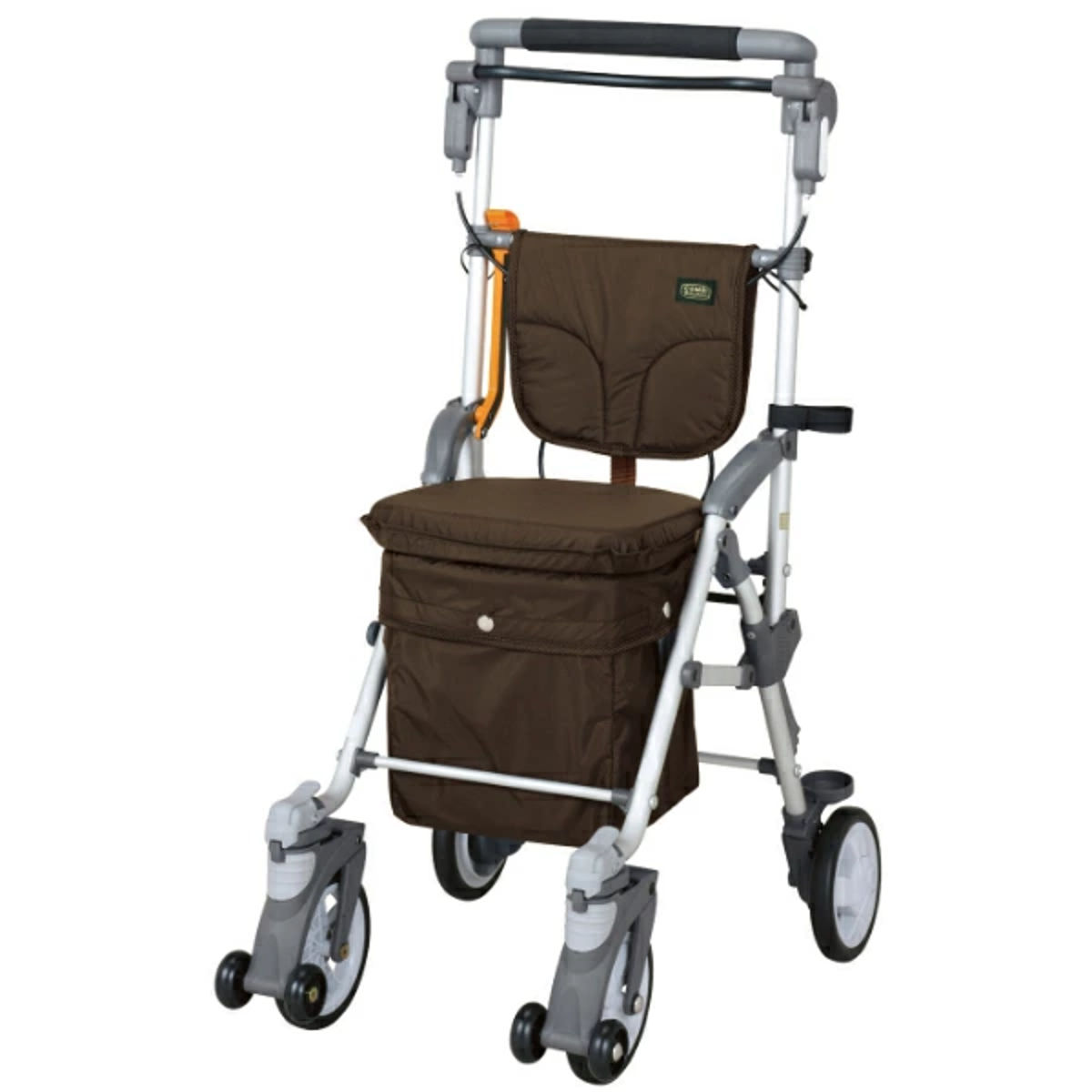 シルバーカー スルーンボックスN 軽量 コンパクト 座れる おしゃれ ( カート 歩行器 歩行車 折りたたみ アルミ製 歩行補助 介護 高齢者 歩行補助車 手押し車 散歩 介護用 高さ調節 老人 シニア 段差スルー機能 収納 )