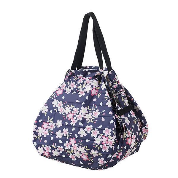 Dショッピング Marna マーナ 和 コンパクトバッグ Shupatto シュパット M お買い物バッグ エコバック マイバッグ レジ袋 折りたたみ コンパクト マチ広 レジカゴ レジバッグ 買い物袋 洗える 丈夫 軽い 軽量 大容量 和柄 おすすめ おしゃれ 桜