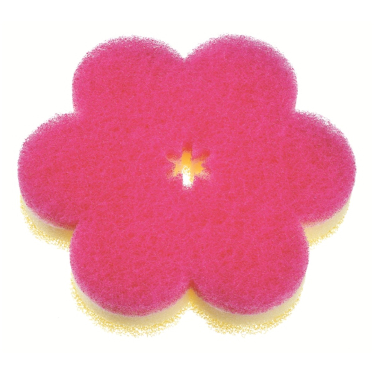 marna マーナ おはなスポンジ K364 ( キッチンスポンジ 食器用スポンジ 台所用スポンジ キッチン清掃 キッチンクリーナー キッチン クリーナー キッチン用品 掃除用品 台所 水回り シンク シンク掃除 スポンジ たわし タワシ ) 【ディープピンク】 ディープピンク