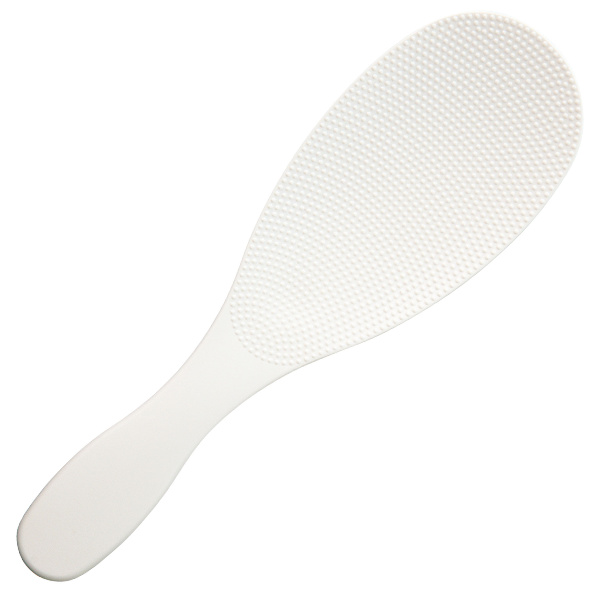 marna マーナ 極しゃもじ K650 ( しゃもじ ご飯 米 シャリ切り 杓文字 シャモジ おしゃもじ スリム 混ぜやすい すくいやすい つかない エンボス加工 くっつきにくい 握りやすい キッチンツール 調理小道具 プラスチック製 ) 【ホワイト】 ホワイト