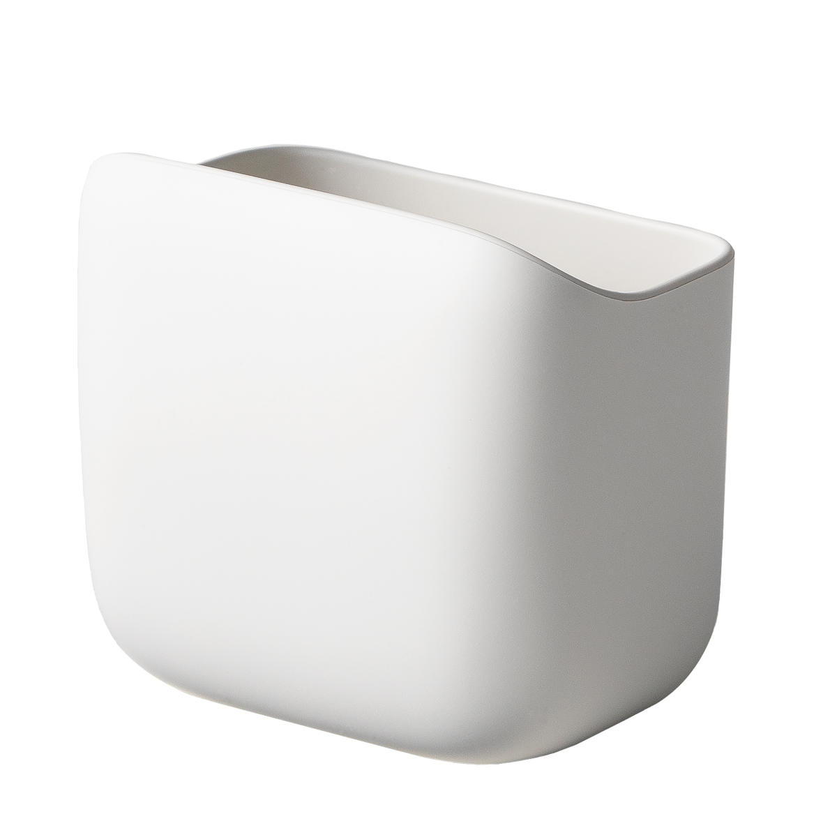 marna マーナ 洗面ゴミ箱 W661 ( ごみ箱 洗面所 おしゃれ 吊り下げ 小さめ ごみばこ 浮かせる 洗面台 吸盤 吊るす 引っ掛け コンパクト スリム 小物入れ かわいい 小型 ミニサイズ 小さい フタなし ホワイト 白 ダストボックス )