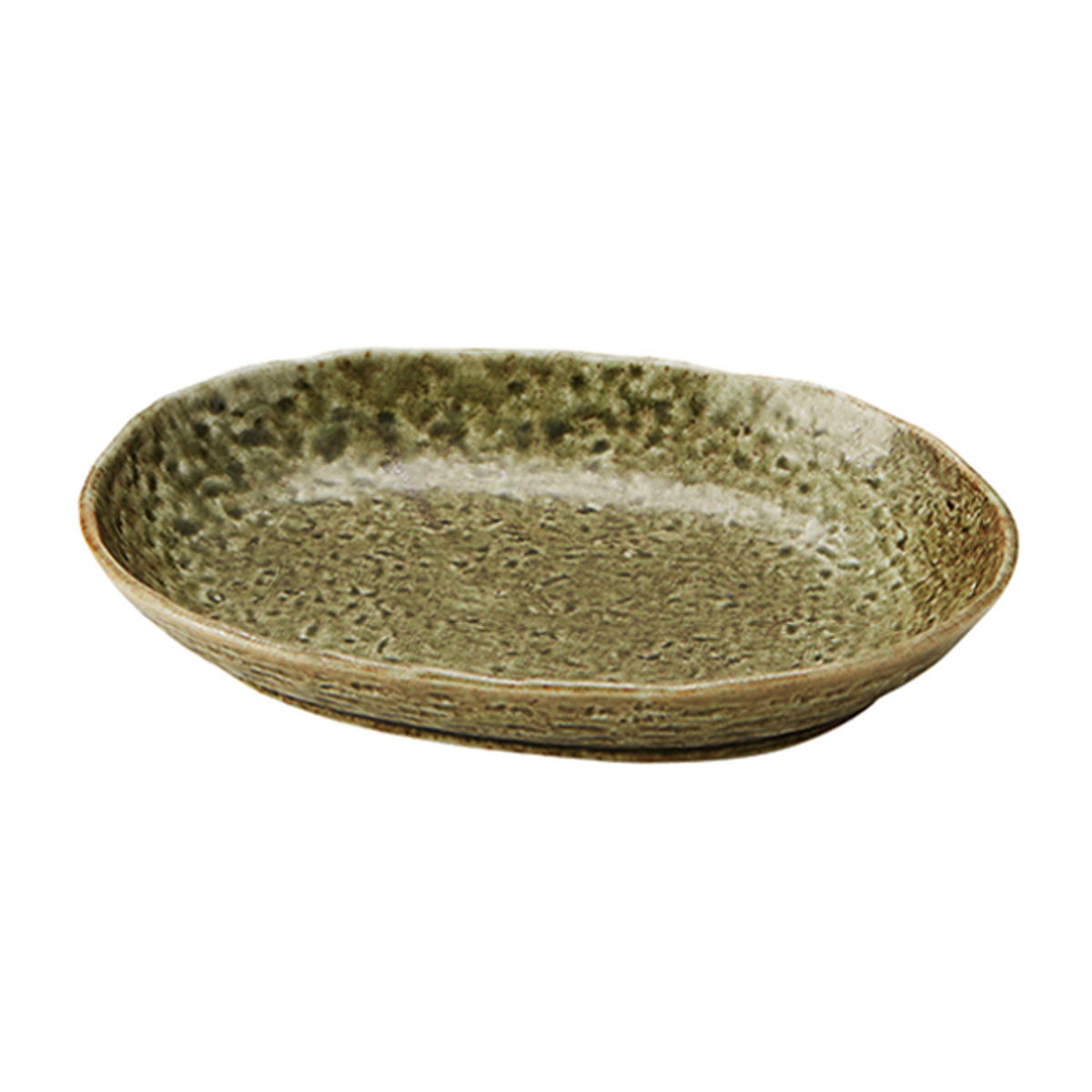 dショッピング |カレー皿 23cm 楕円 緑釉 皿 食器 陶器 美濃焼