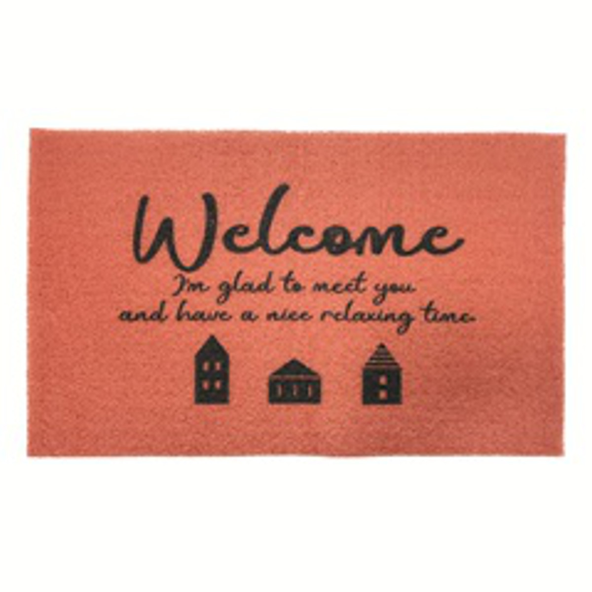 玄関マット ふわふわ玄関マット 屋内 45×75cm ( 屋外 屋外兼用 泥落とし 洗える 水洗い 滑り止め マット 薄手 幅75cm おしゃれ カフェ ベランダ デッキ テラス 玄関 PVC素材 外用 ) 【オレンジ】 オレンジ