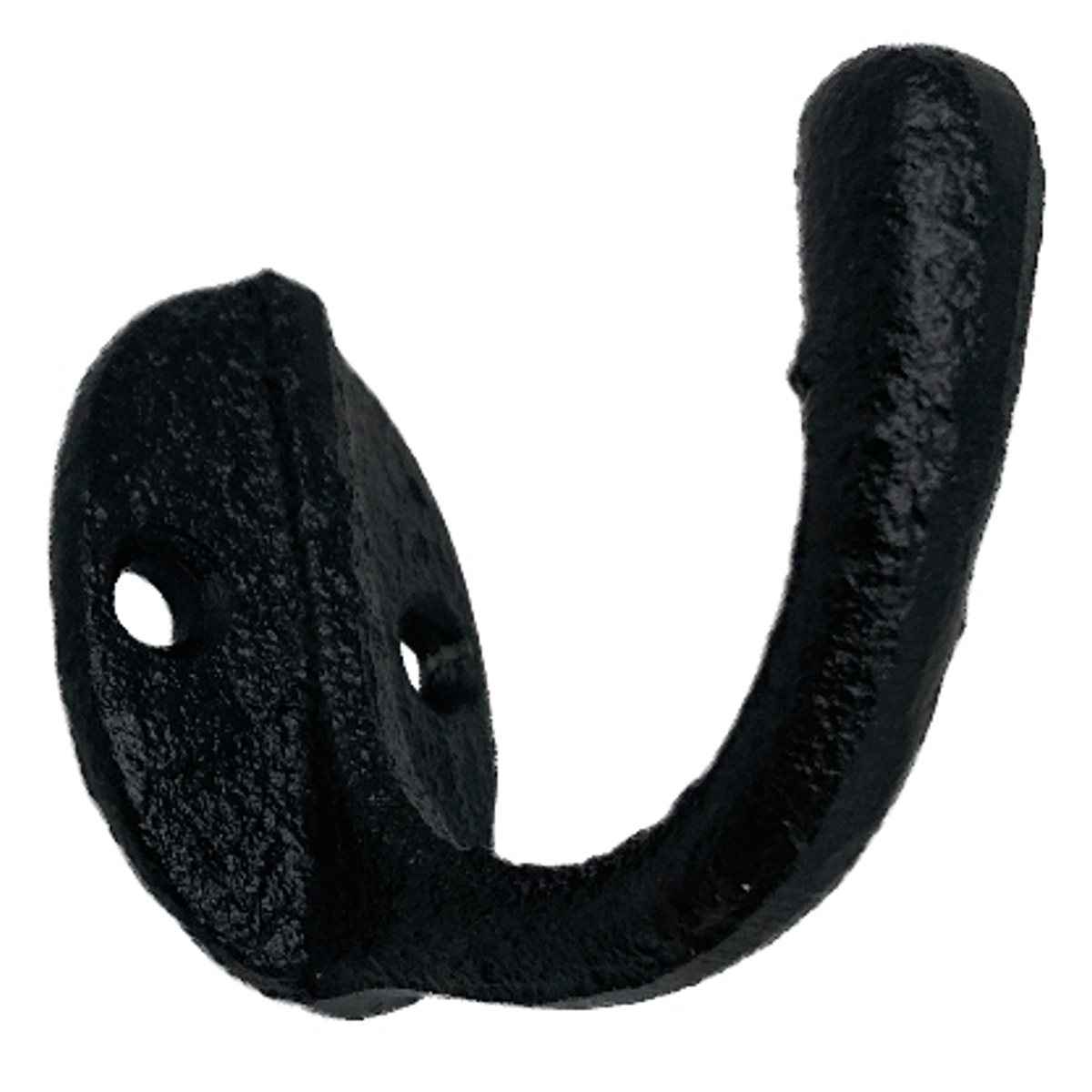 フック キャストアイアン A 壁掛け ( 壁 DIY 壁掛けフック アイアン 金具 ネジ ウォールフック 収納 シングルフック ネジ止め アンティーク ヴィンテージ おしゃれ 壁面フック 壁面収納 引っ掛け ) 【ブラック】 ブラック