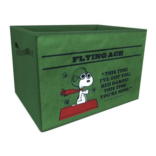 Dショッピング 収納ボックス スヌーピー ビッグダストボックス ランドリーバスケット 収納ケース インナーケース 収納箱 布 折りたたみ おりたたみ 引き出し カラーボックス 幅38 5 小物入れ おもちゃ 衣類収納 ごみ箱 ダストボックス グリーン カテゴリ