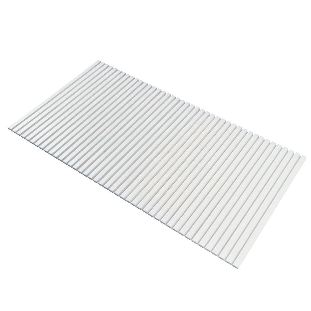 風呂ふた シャッター Ag抗菌 日本製 80×160cm 用 W-16 実寸80×162.5cm ( 風呂蓋 風呂フタ 風呂 ふた シャッタータイプ シャッター風呂ふた 軽量 巻き 軽い 80×160 80 160 W16 ) 【オールホワイト】 オールホワイト