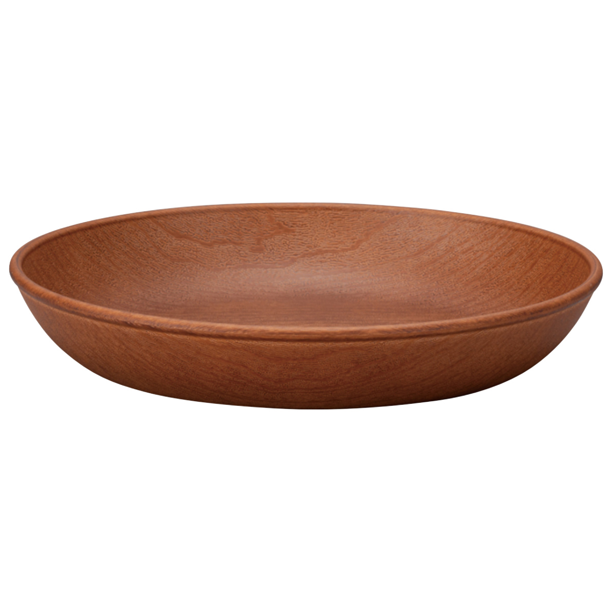 プレート 木目サークルプレート S 抗菌加工 ( 電子レンジ対応 食洗機対応 日本製 樹脂製 17.8cm 深型 深皿 皿 お皿 食器 おしゃれ ナチュラル 木目調 シンプル かわいい 北欧 北欧風 ) 【ミディアムブラウン】 ミディアムブラウン