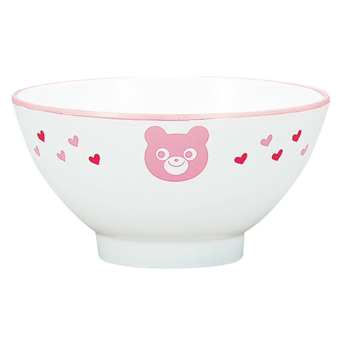 茶碗 ハグミー レンジお茶椀 ( 電子レンジ対応 食洗機対応 日本製 樹脂製 子供 子ども キッズ 食器 お茶碗 こども茶碗 かわいい おしゃれ 動物 クマ パンダ トラ ) 【クマ】 クマ