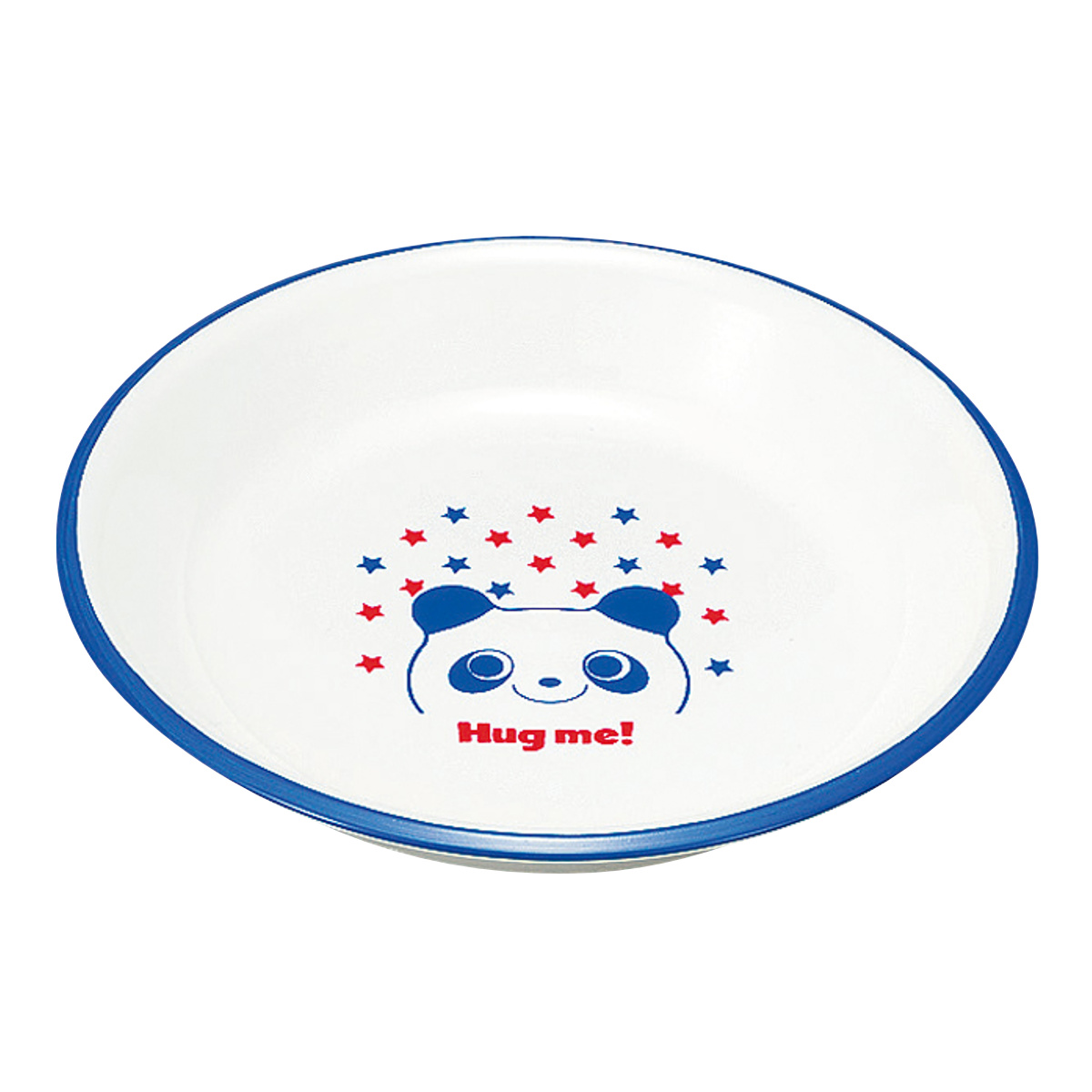 プレート ハグミー レンジスナックプレート ( 電子レンジ対応 食洗機対応 日本製 樹脂製 子供 子ども キッズ 食器 皿 お皿 かわいい おしゃれ 動物 クマ パンダ トラ ) 【パンダ】 パンダ