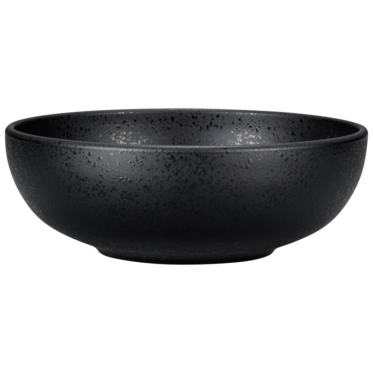 ボウル 19cm 石目塗 ( 電子レンジ対応 食洗機対応 樹脂 日本製 鉢 器 うつわ 食器 おしゃれ 和モダン 和風 ナチュラル 石目調 陶器風 ) 【黒】 黒