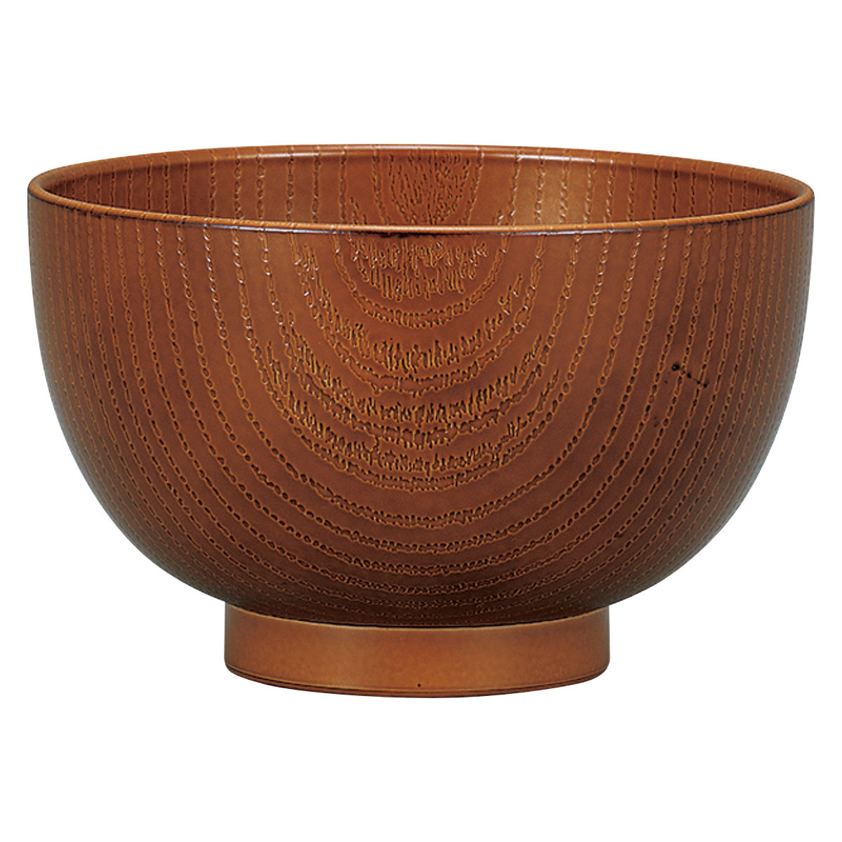 汁椀 レンジ欅杢目大汁椀 ( 500ml 電子レンジ対応 食洗機対応 樹脂製 日本製 お椀 おわん 食器 おしゃれ 和モダン 和風 ナチュラル カフェ風 ) 【ライトブラウン】 ライトブラウン