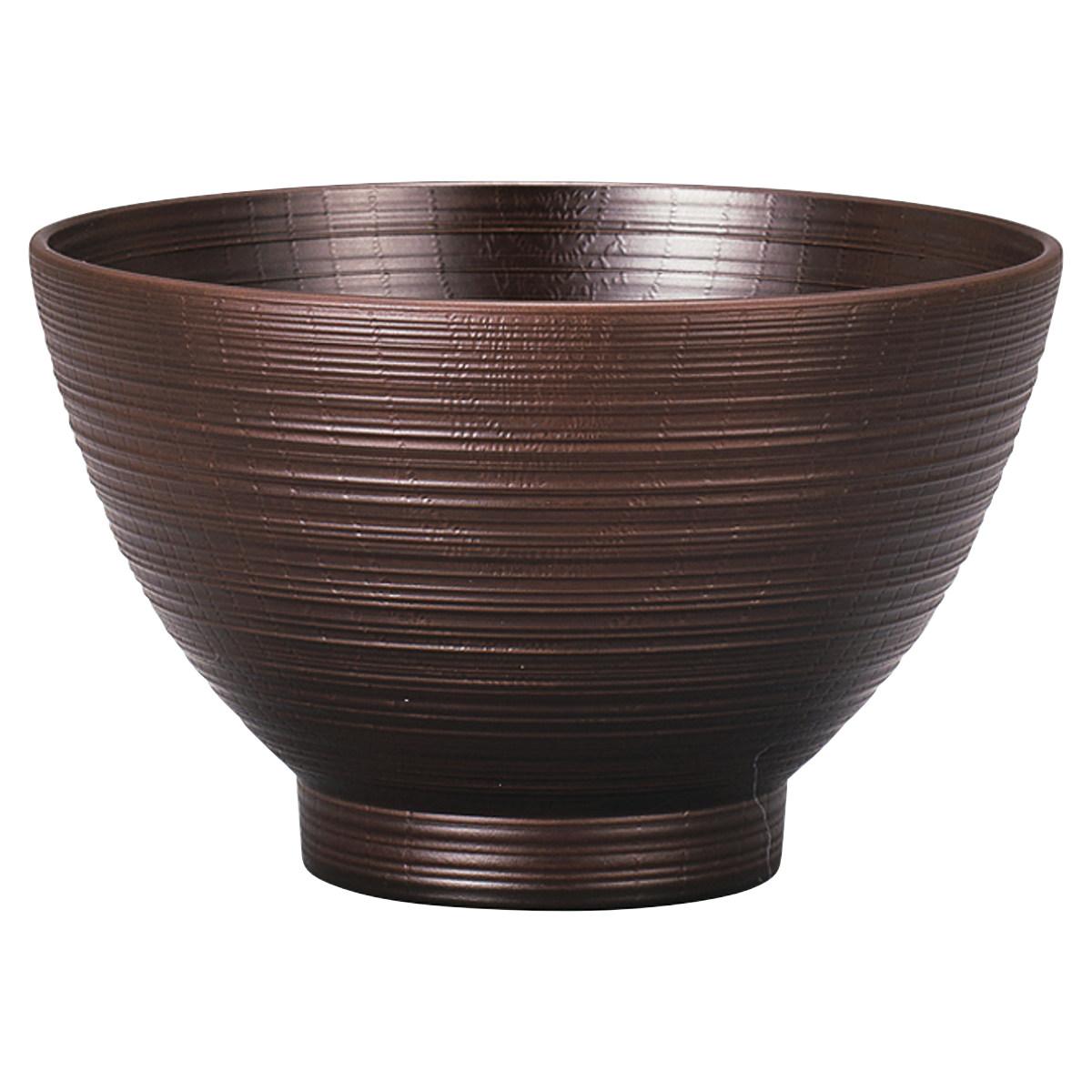 汁椀 レンジ欅刷毛筋大汁椀 ( 430ml 電子レンジ対応 食洗機対応 樹脂製 日本製 お椀 おわん 食器 おしゃれ 和モダン 和風 ナチュラル カフェ風 ) 【ダークブラウン】 ダークブラウン