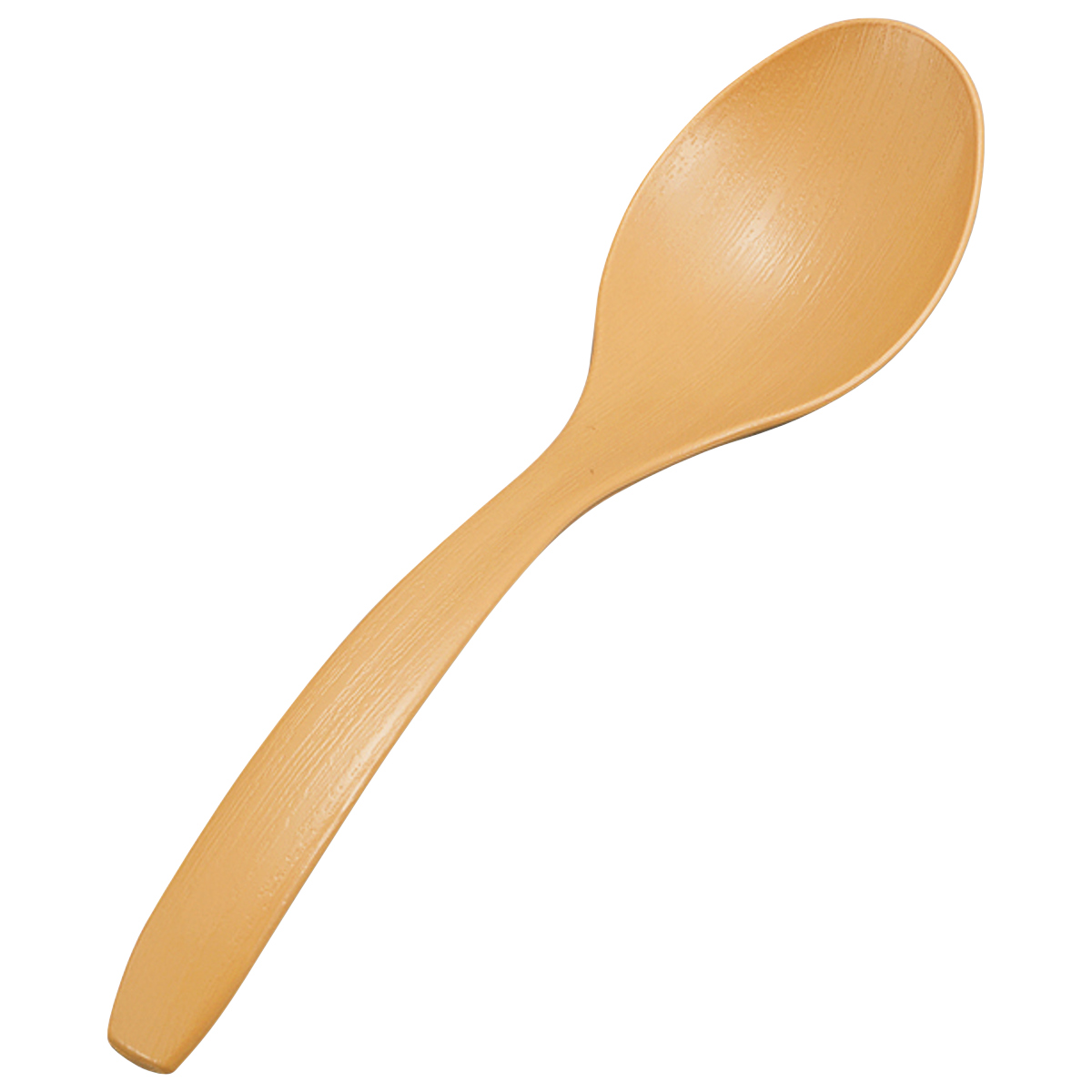 スプーン 木目スープスプーン ( 16.2cm 電子レンジ対応 食洗機対応 樹脂 日本製 スープ用 カトラリー 北欧風 おしゃれ かわいい 北欧 ナチュラル 木目調 )