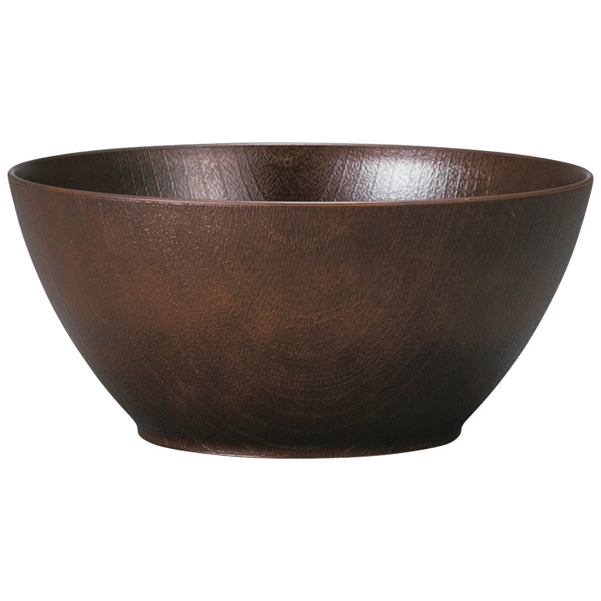 ボウル 欅杢目ボール ( 電子レンジ対応 食洗機対応 樹脂製 日本製 鉢 器 うつわ 食器 18cm おしゃれ 和モダン 和風 ナチュラル 木目調 カフェ風 ) 【ダークブラウン】 ダークブラウン