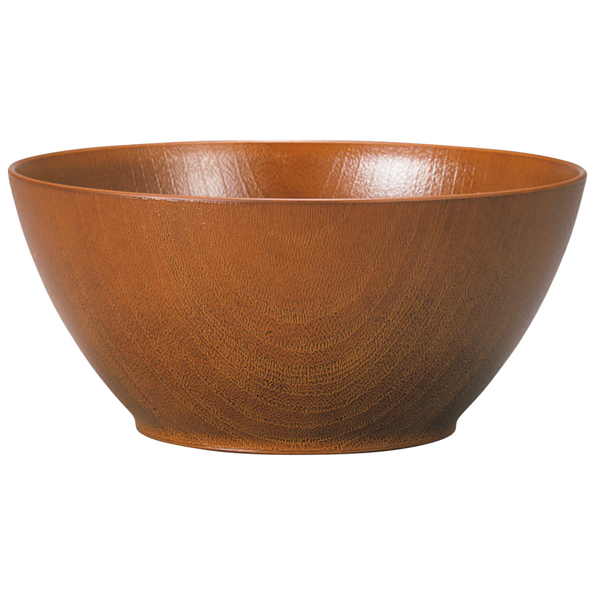 ボウル 欅杢目ボール ( 電子レンジ対応 食洗機対応 樹脂製 日本製 鉢 器 うつわ 食器 18cm おしゃれ 和モダン 和風 ナチュラル 木目調 カフェ風 ) 【ライトブラウン】 ライトブラウン