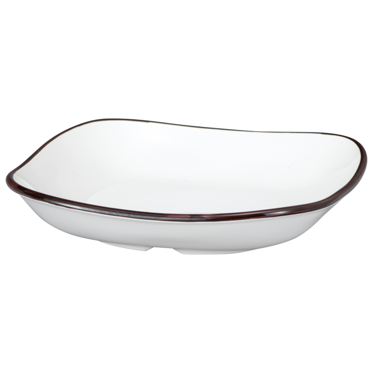 皿 スクウェア 和洋皿 S ナチュール 水切付 ホワイト 撥水加工 ( 12.8cm 電子レンジ対応 食洗機対応 日本製 樹脂 お皿 プレート 深型 深皿 器 食器 北欧風 おしゃれ かわいい 北欧 ナチュラル ホーロー風 カフェ風 )