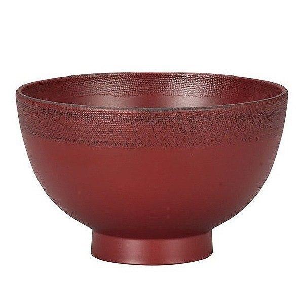 汁椀 380ml 日本製 渕布目 根来 5個セット ( 食洗機対応 電子レンジ対応 お椀 椀 味噌汁椀 吸物椀 軽い 割れにくい 味噌汁 スープ お吸い物 吸物 山中漆器 プラスチック製 おしゃれ )