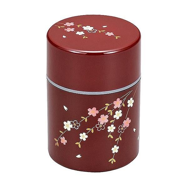 dショッピング |茶筒 溜 花さくら 260ml 漆器 日本製 （ お茶容器 茶葉