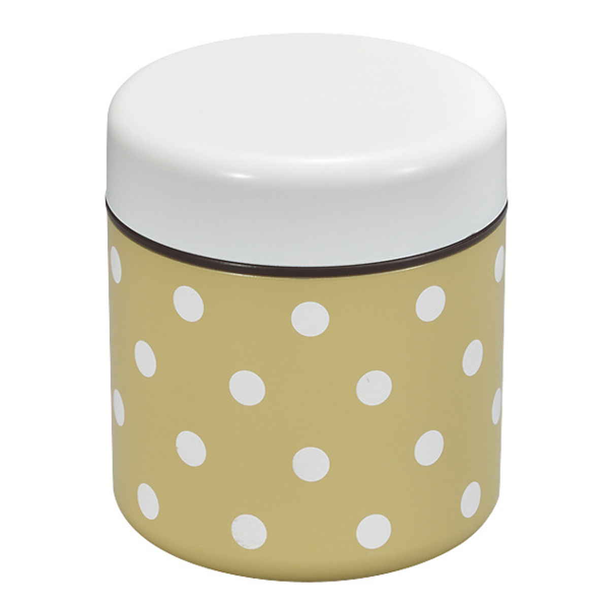 お弁当箱 ダブルウォールランチ ドット 2段 550ml レッド ( 弁当箱 電子レンジ対応 食洗機対応 電子レンジ 食洗機 ランチボックス 二段 どんぶり 水玉 二重構造 弁当 お弁当 丼 ランチ 丼ランチ どんぶりランチ ) 【ベージュ】 ベージュ