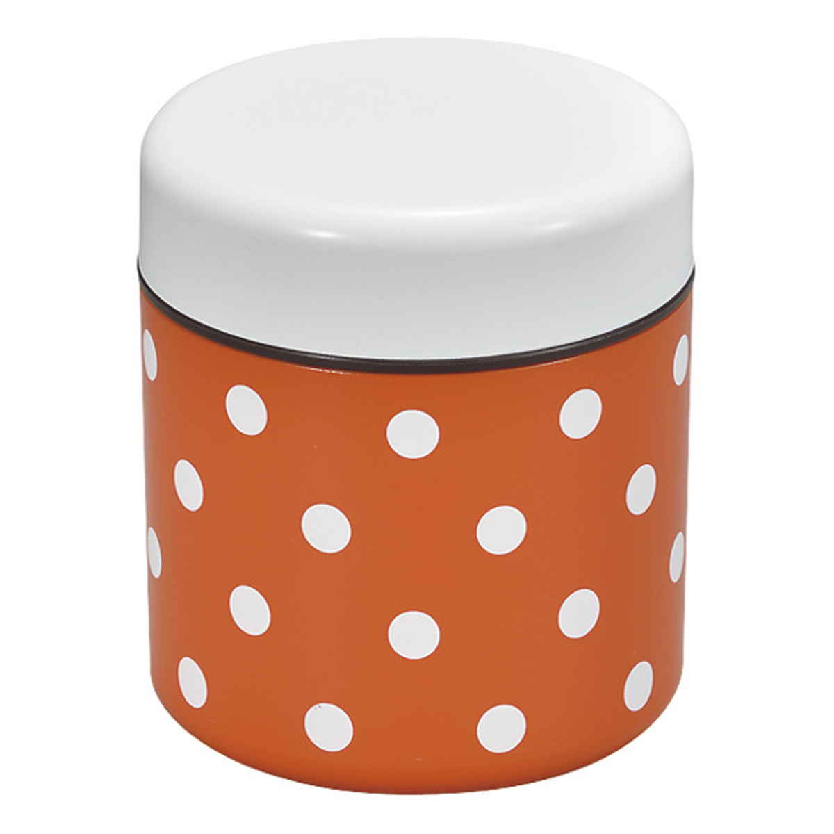 お弁当箱 ダブルウォールランチ ドット 2段 550ml レッド ( 弁当箱 電子レンジ対応 食洗機対応 電子レンジ 食洗機 ランチボックス 二段 どんぶり 水玉 二重構造 弁当 お弁当 丼 ランチ 丼ランチ どんぶりランチ ) 【オレンジ】 オレンジ