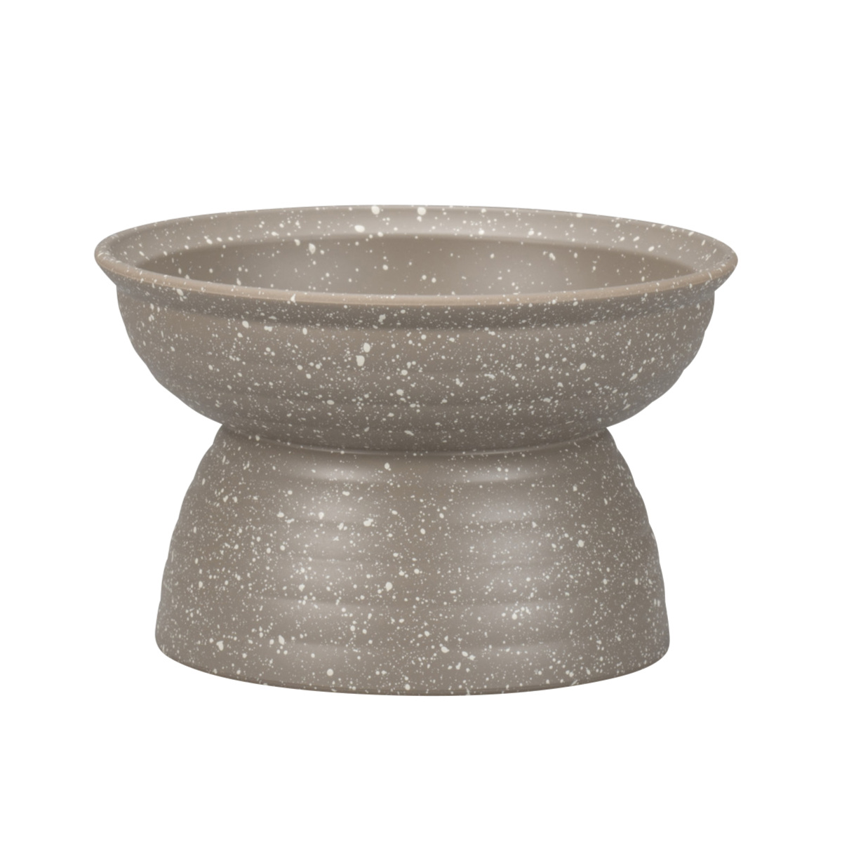 フードボウル MiyaWan 脚付き 175 grano 高さがある 犬 猫 日本製 ( ペットボウル ペット用 餌皿 エサ皿 高い 安心 安全 電子レンジOK 食洗機OK ペット用食器 えさ入れ 犬用 猫用 食べやすい すべり止め付き ペット用品 ) 【グレー】 グレー