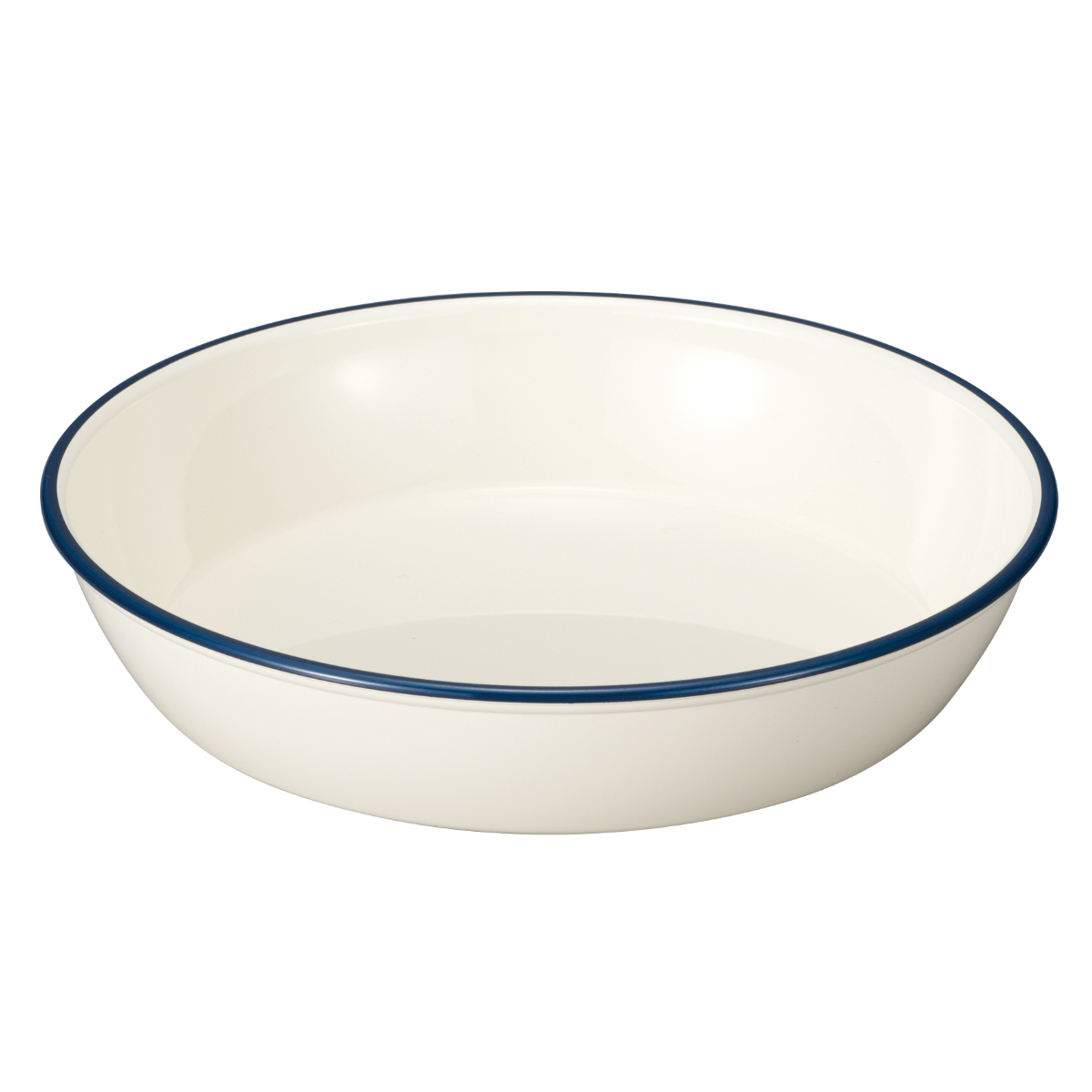 フードボウル Miya Wan 浅型 HORO 1350ml 犬 猫 食器 ( ペットボウル ペット用 餌皿 エサ皿 軽量 安心 安全 ホーロー風 シンプル ペット用食器 えさ入れ 犬用 猫用 割れにくい すべり止め付き ペット用品 ) 【紺】 紺