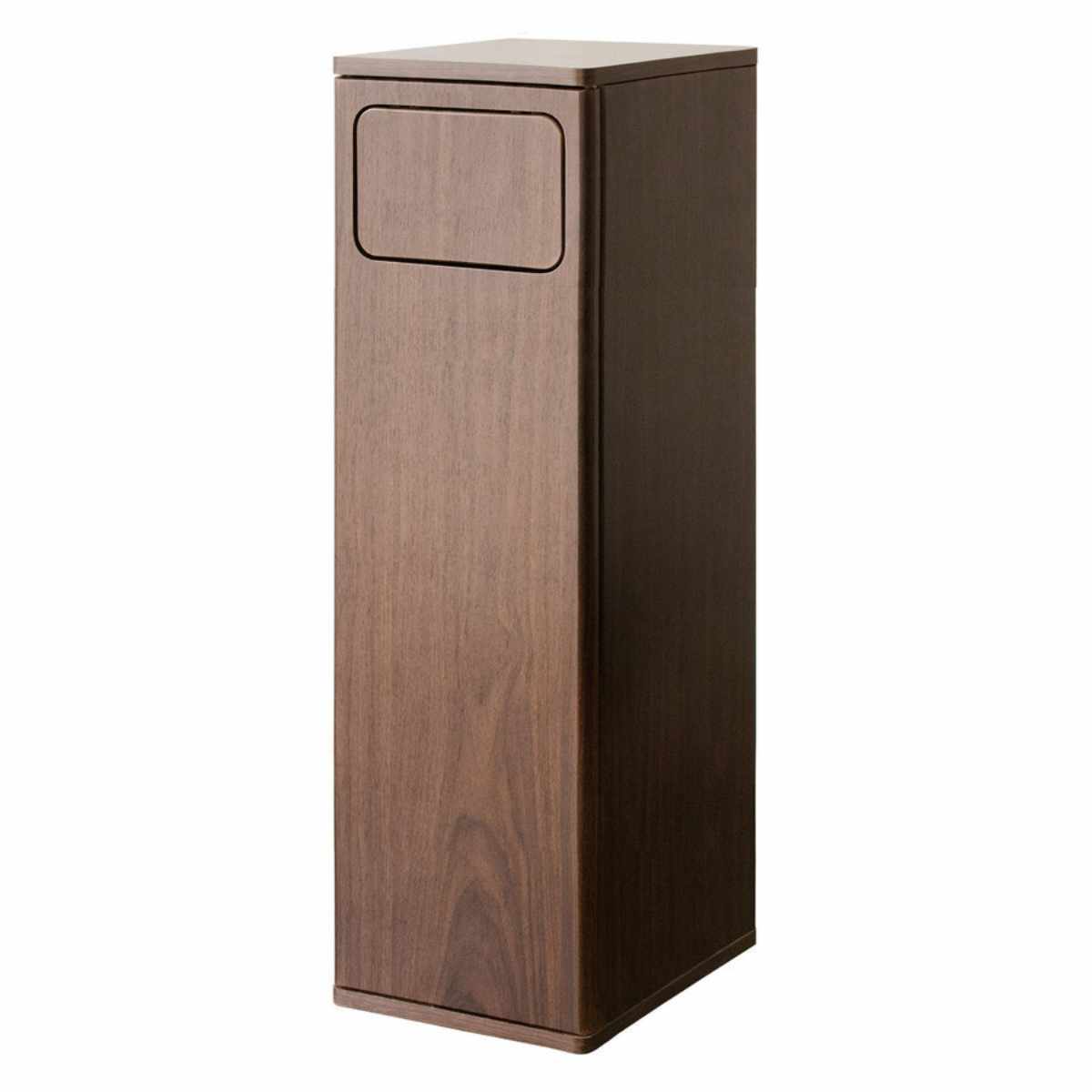 ゴミ箱 45L ウッドプッシュダストボックス Empro ( ごみ箱 45リットル ダストボックス キッチン シンプル プッシュ式 天板 木 スリム 分別 木目調 エンプロー ごみばこ 幅25cm 45L 45l ワンプッシュ おしゃれ ) 【ブラウン】 ブラウン