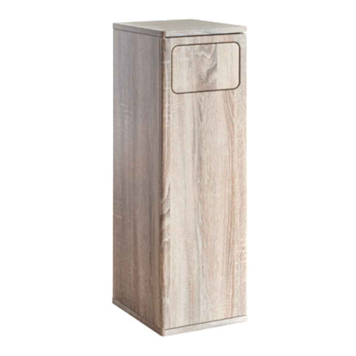 ゴミ箱 45L ウッドプッシュダストボックス Empro ( ごみ箱 45リットル ダストボックス キッチン シンプル プッシュ式 天板 木 スリム 分別 木目調 エンプロー ごみばこ 幅25cm 45L 45l ワンプッシュ おしゃれ ) 【グレージュ】 グレージュ