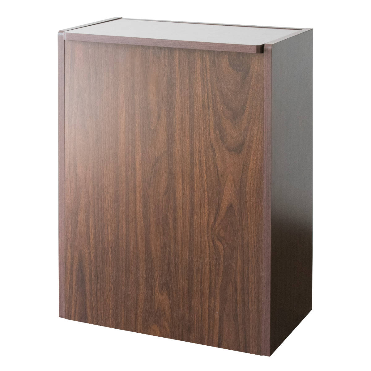 ゴミ箱 45L キッチンペール Chere ( おしゃれ ごみ箱 スリム 45リットル 蓋付き 蓋付きゴミ箱 キャスター キッチン リビング 木製 袋が見えない キッチンゴミ箱 袋 見えない ふた付き フタ付き キャスター付き ) 【ブラウン】 ブラウン