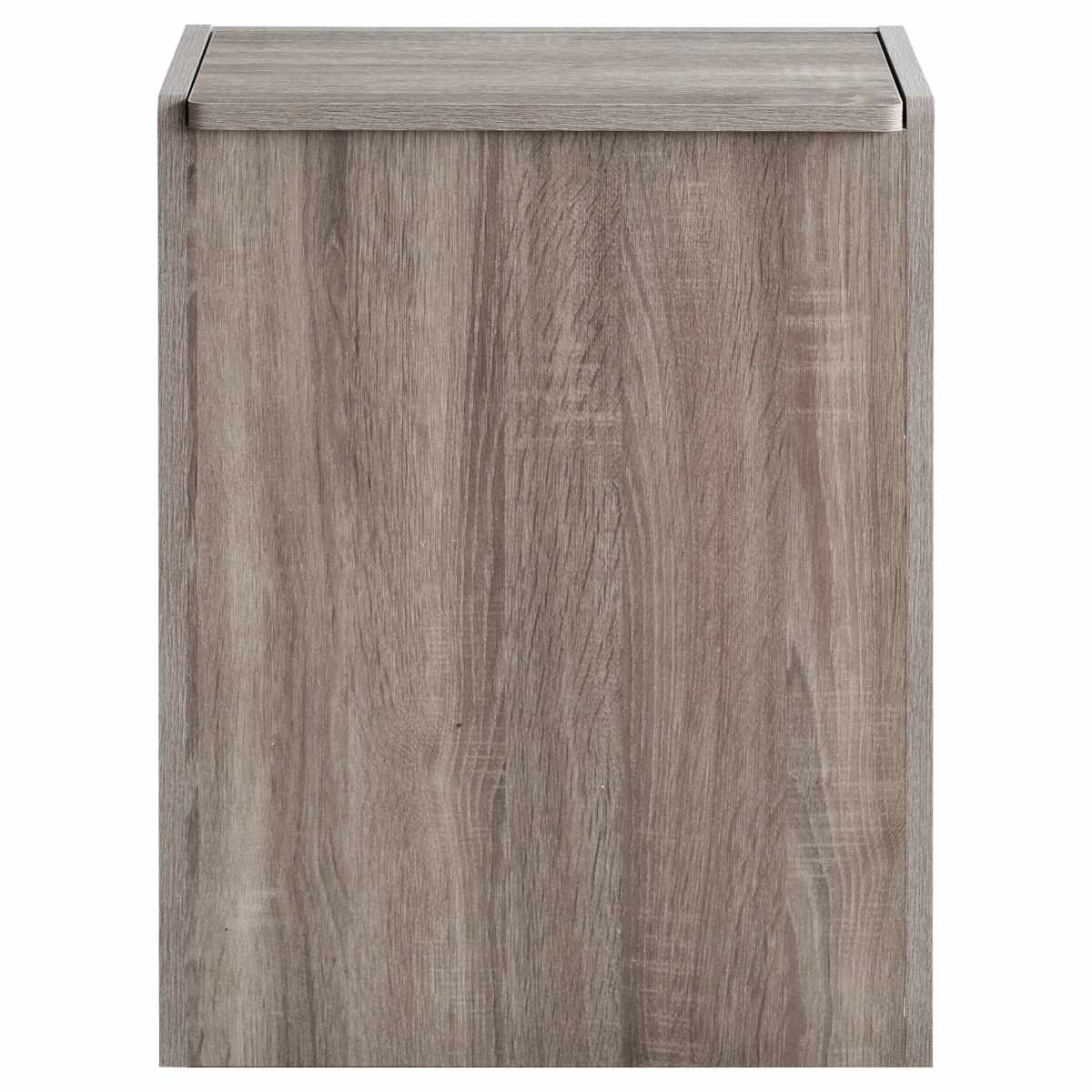 ゴミ箱 45L キッチンペール Chere ( おしゃれ ごみ箱 スリム 45リットル 蓋付き 蓋付きゴミ箱 キャスター キッチン リビング 木製 袋が見えない キッチンゴミ箱 袋 見えない ふた付き フタ付き キャスター付き ) 【グレージュ】 グレージュ