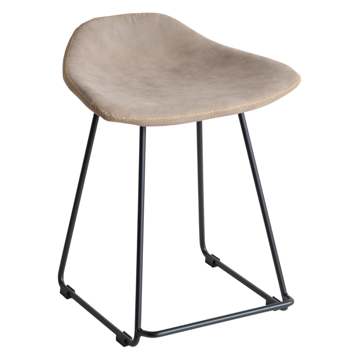 スツール 座面高45cm Filant ( チェア 背もたれなし スチール PUレザー チェアー イス 椅子 いす ダイニングチェア 腰掛け 玄関 デスクチェア 来客用 キッチン おしゃれ リビング デスク 食卓 サブチェア ) 【ベージュ】 ベージュ