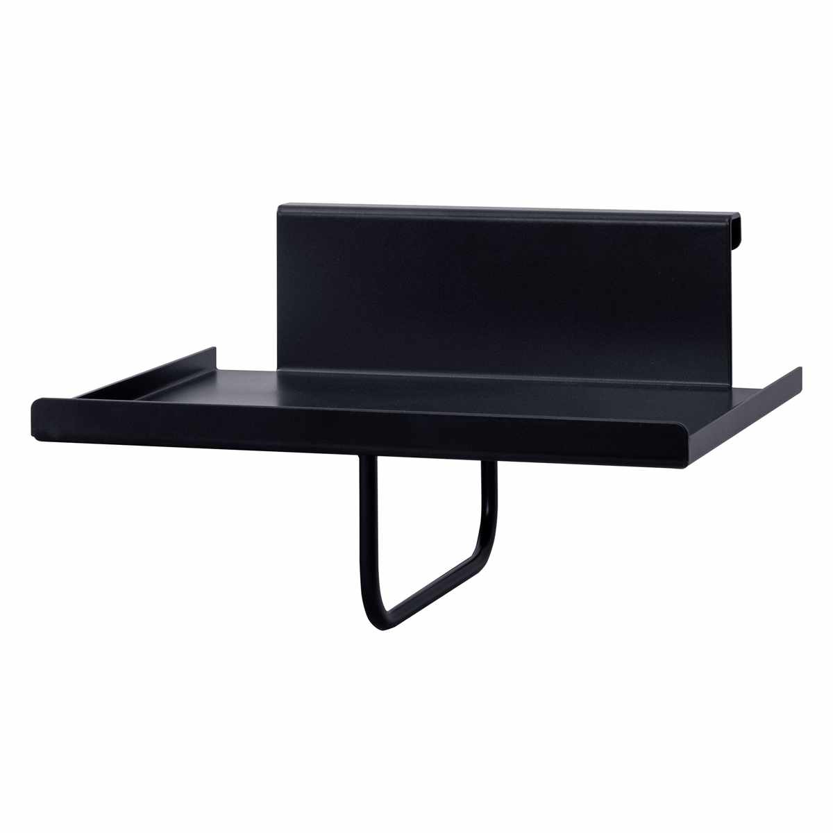 専用 追加ディスプレイ棚 スチール棚 ハンガーバー付 GALEA ( 追加 棚 ヘルメットスタンド 天然木 パーツ 棚板 追加棚板 ブラック ホワイト ) 【ブラック】 ブラック