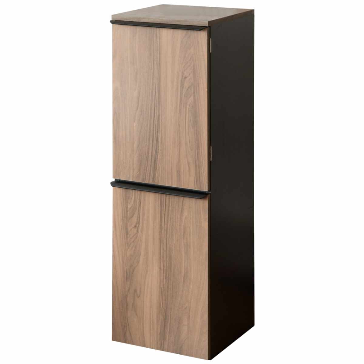 ゴミ箱 70L 2段 分別 ダストボックス NotT 木製 ( ごみ箱 70リットル 3分別 上段 20L×2 下段 30L キッチン スリム おしゃれ ゴミ箱に見えない 資源ゴミ 可燃ゴミ インテリア 家具調 木目 キャスター付き ) 【ブラウン】 ブラウン