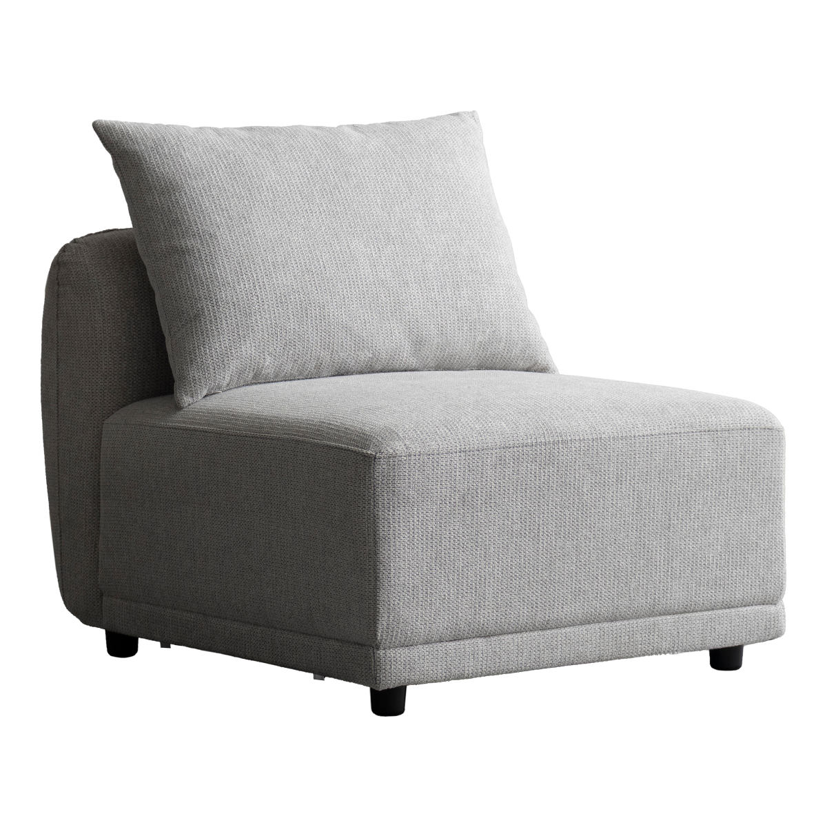 ソファ 組み合わせ アームレスソファ ユニットソファ Palu ( ソファー 1人掛け 座面 広い ゆったり 座れる あぐら ファブリック 背もたれ 肘なし 完成品 ウレタン 脚付き 連結金具 レイアウト 自由 リビングソファ )