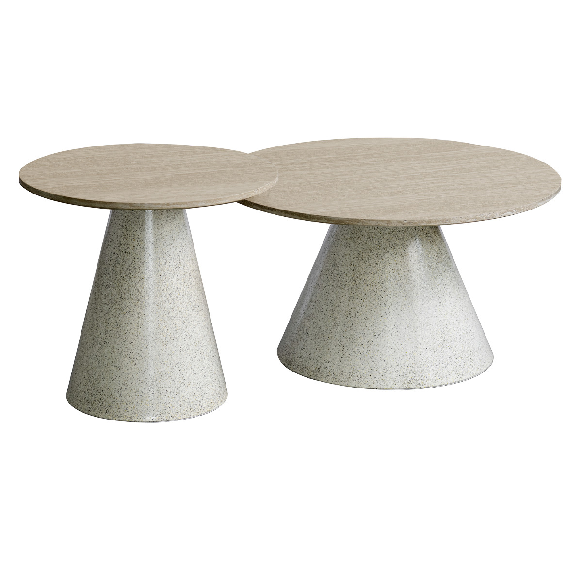 リビングテーブル 直径50cm 直径70cm 円形 Lumo センターテーブル Signature Studio ( テーブル 円すい型 ネストセンターテーブル ネストテーブル 2個セット 丸テーブル ローテーブル コーヒーテーブル サイドテーブル )