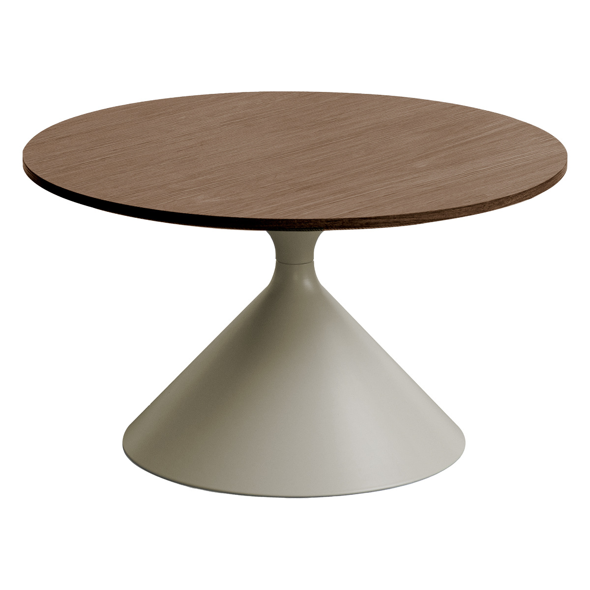 リビングテーブル 直径70cm 円形 Torne センターテーブル Signature Studio ( テーブル 円すい型 丸テーブル ローテーブル コーヒーテーブル サイドテーブル 木目調 作業台 パソコン カフェテーブル ソファサイド ) 【ブラウン】 ブラウン